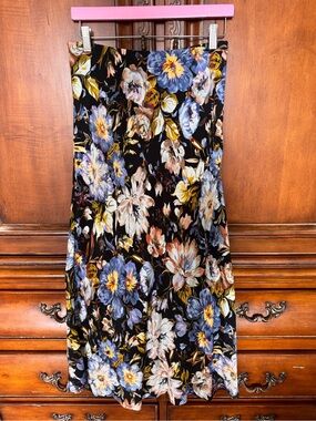 Karen Kane A-Line Floral Maxi Skirt